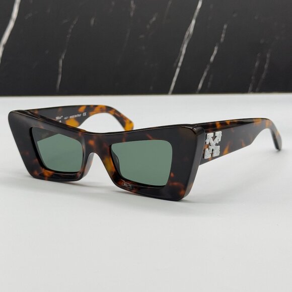 NEW OFF-WHITE SUNGLASSES, HAVANA CAT EYE WOMEN EYEWEAR OFF-WHITE ACCRA main image 4